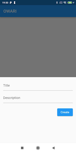 Android application Owari screenshort