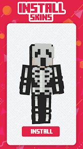Captura de Pantalla 1 Cara fantasma piel Minecraft android