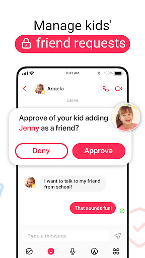 Screenshot of JusTalk Family Messenger