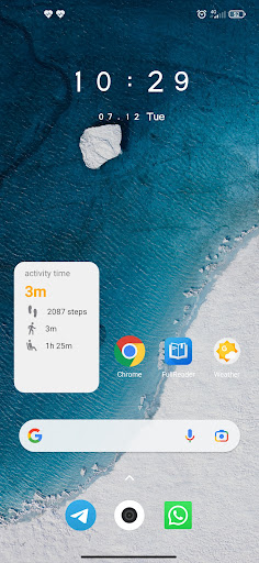 Android application CoachMe - health tracker screenshort