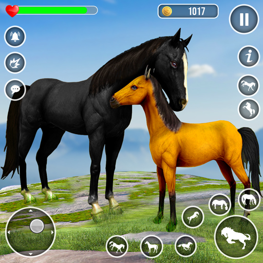لعبة افتراضية لعائلة الحصان