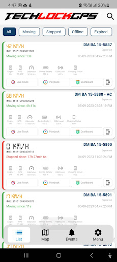 Android application TechLock Pro screenshort