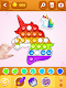 screenshot of Glitter Pop It Coloring Game