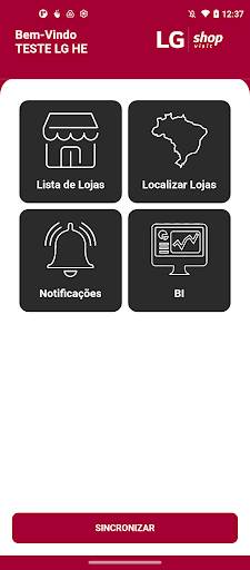 Android application LG Shop Visit screenshort