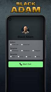 Imágen 2 Black Adam Fake Video Call android