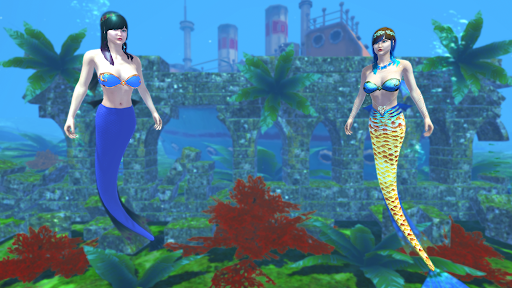 Android application Mermaid Simulator Sea Queen 3d screenshort