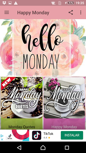 Android application MAGNIFICENT MONDAY FOR YOU screenshort