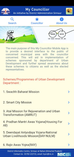 Android application MyCouncillor screenshort