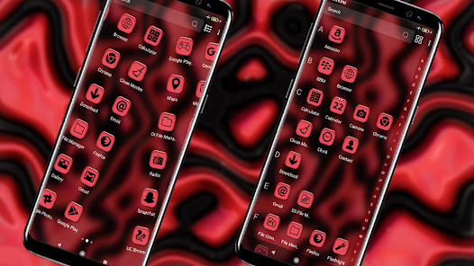 Imágen 2 Red Black Liquid Theme android