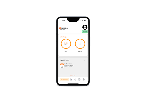 Orange Planner Screen 2