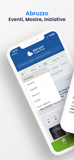 Android application Abruzzo Cosa Fare screenshort