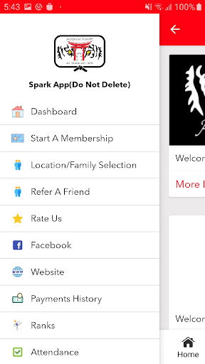 Acadiana Karate Member App Screen 3
