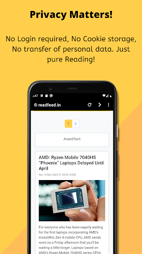 ReadFeed.in Screen 2