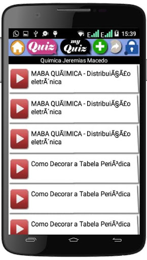 Android application Curso de Química (português) screenshort