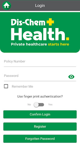 Android application Dis-Chem Health screenshort