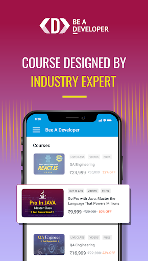Be A Developer Screen 2