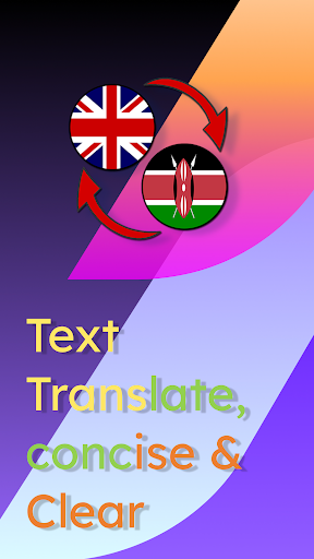 Android application English Swahili Translate screenshort