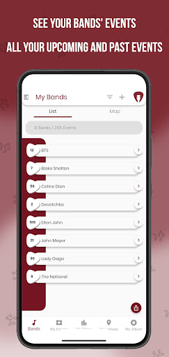 Bands Around The World Screen 3