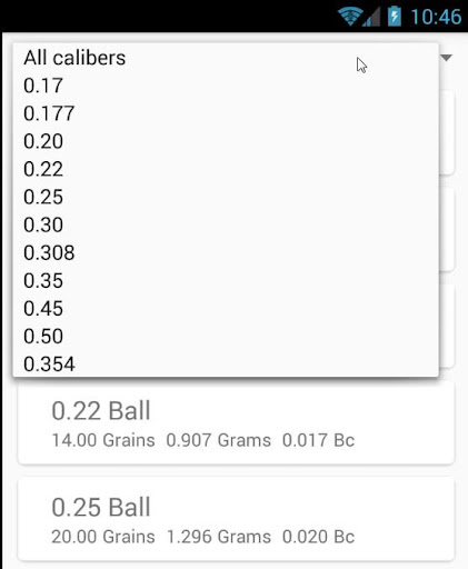 Airgun Calc Screen 3