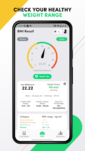 BMI Calculator - Height Weight Screenshot 3 - AppWisp.com