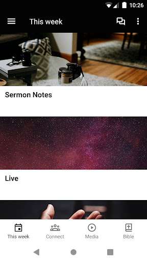 Android application The Call Church screenshort