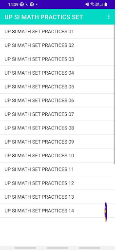 UP SI MATH SET PRACTICES HINDI Screen 2