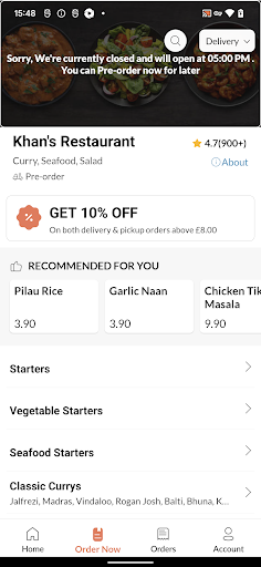 Khans Restaurant Screen 3