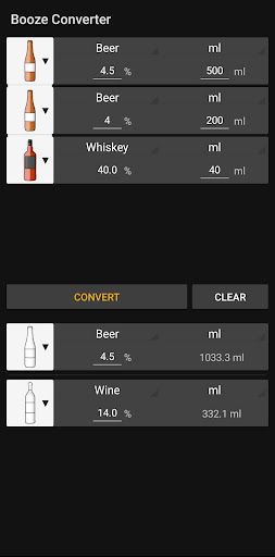 Booze Converter Screen 2