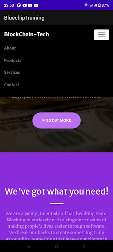 Android application Bluechip asia tech screenshort
