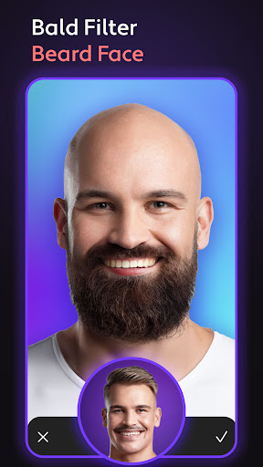 Cosmo Hair Editor, Face Filter Screen 2