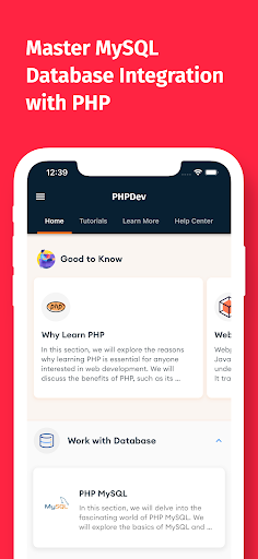 Screenshot of Learn PHP Offline Now - PHPDev
