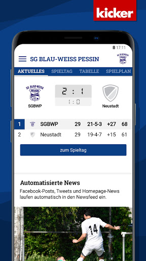 SG Blau-Weiß Pessin Screen 3