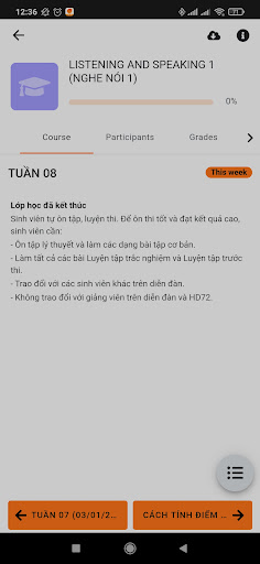 TMU LMS Screen 2