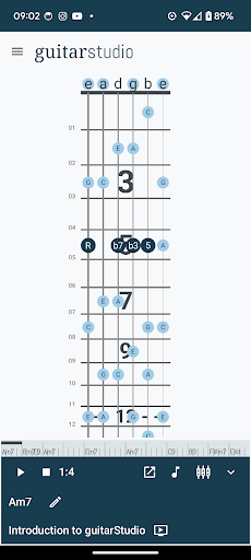 guitar studio - chord progress