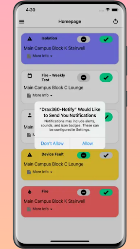 Drax 360 - Notify Screen 2