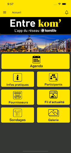 Android application Entre Kom' screenshort