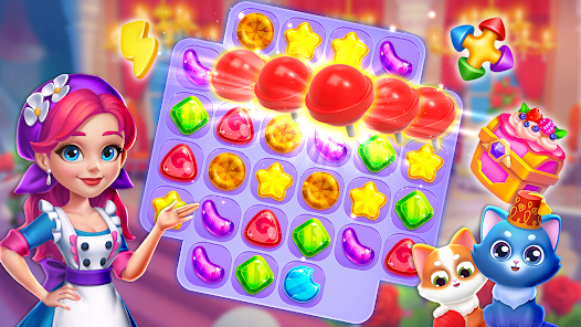 Screenshot 7 Candy World - Fun Puzzle Games android
