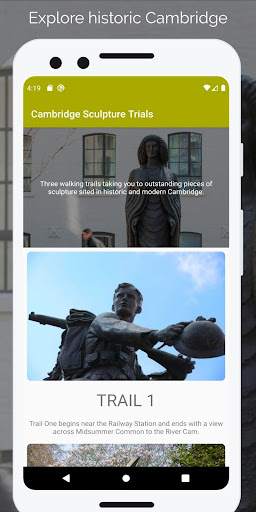 Android application Cambridge Sculpture Trails screenshort