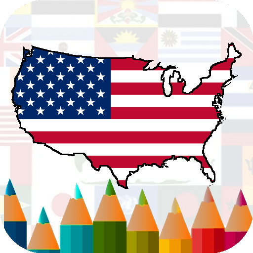world flag coloring book