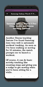 Galaxy Watch 5 Pro Hints