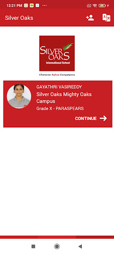 Silver Oaks Parent Portal Screen 3
