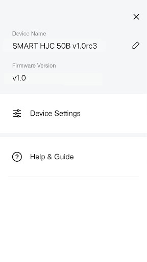 Screenshot of SMART HJC BT