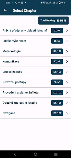 Zkušební otázky pro PPL Screen 2