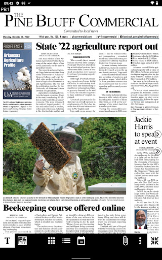 Screenshot of Pine Bluff Commercial eEdition