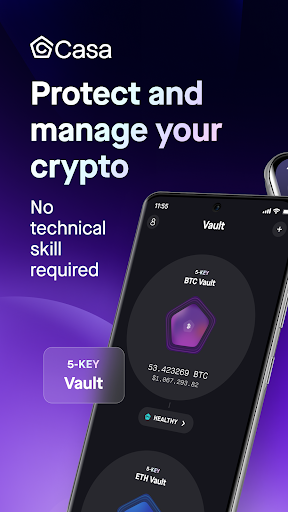 Android application Casa: Bitcoin & Crypto Wallet screenshort