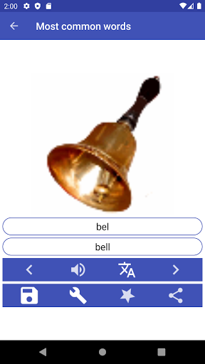 Android application Indonesian Words & Phrases screenshort