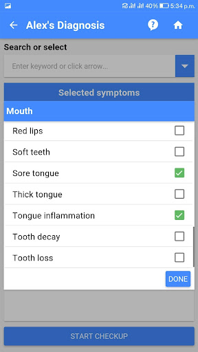 Vitamin Deficiency Finder Screenshot 2 - AppWisp.com
