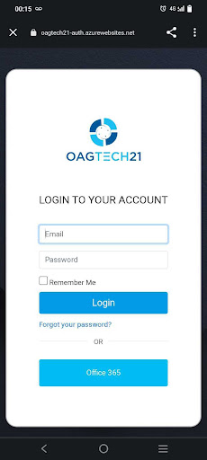 OAGTECH APP Screen 2