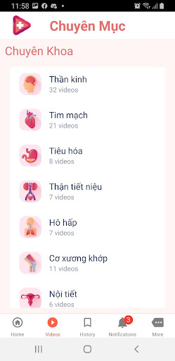 Video Y Học Screen 2