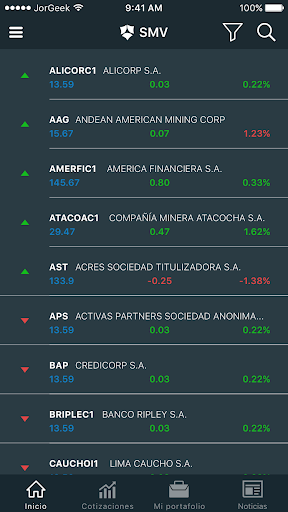 App de la SMV Screen 3